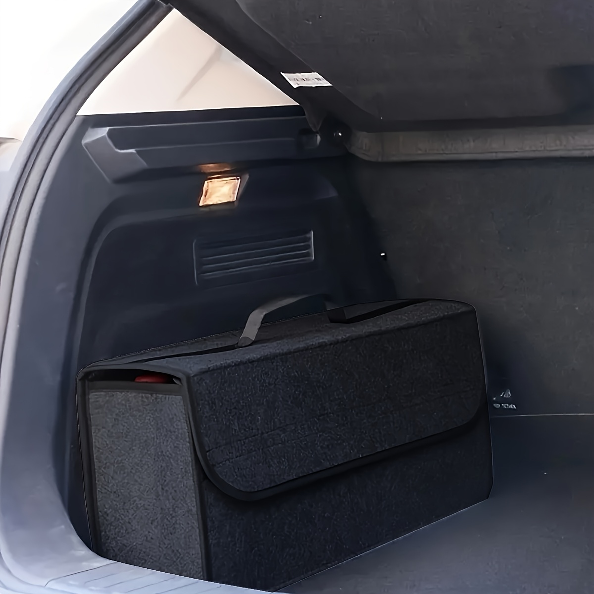 

Premium Fabric Car Trunk Organizer - Portable & Foldable Storage Box For Vehicles, Enhances Auto Interior Organization