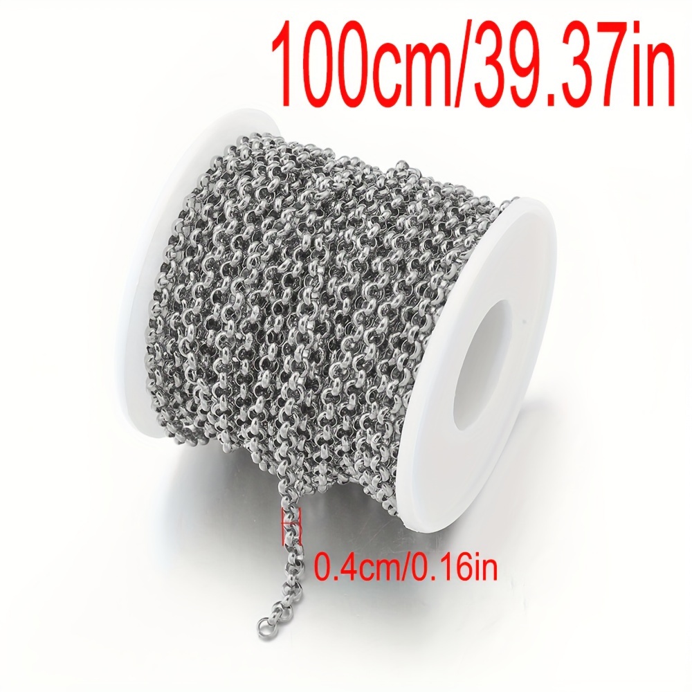 1 Meter Stainless Steel Chain For Necklace Bracelet Jewelry Making Supplies