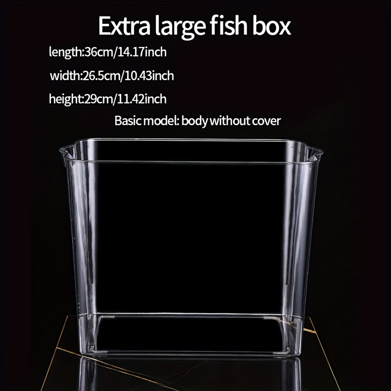 Fish Tank Desktop Storage Box Transparent Fish Tank Aquarium - Temu