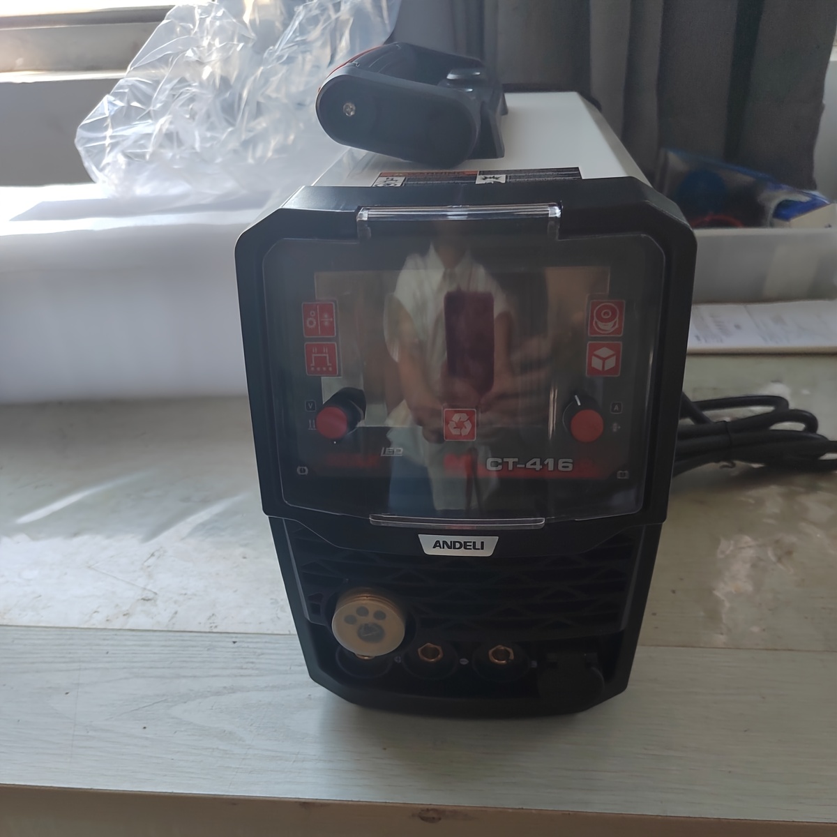 Andeli 160a Multiprocess Welding Machine With Welded 6-in-1 Hf Cut/ Mig/syn Mig/ Mig/hf Tig/mma 230v Single Voltage 5-inch Led Display