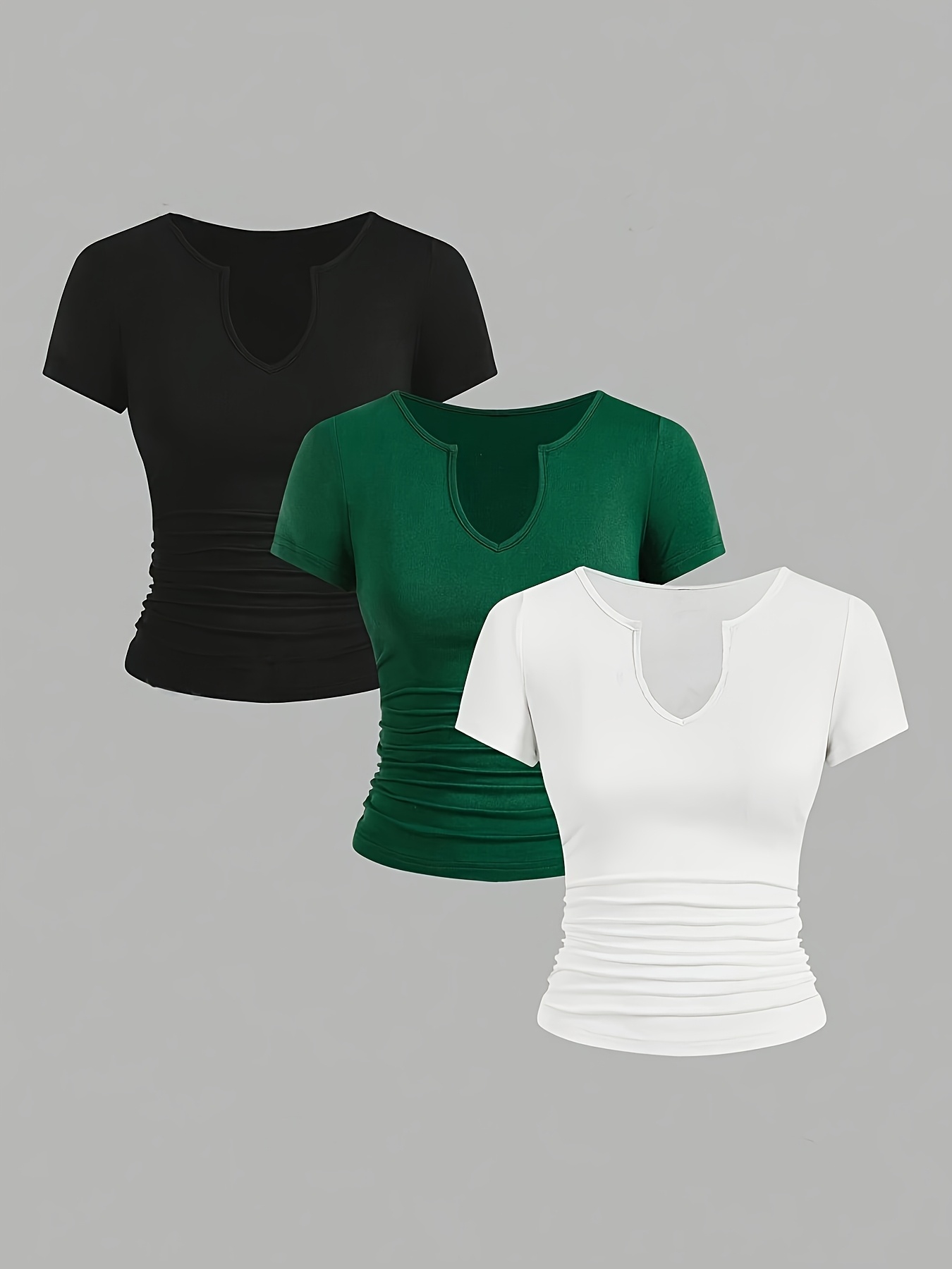 Conjunto de camisetas para mujer de color elegantes para
