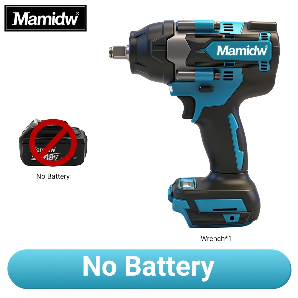 Image of 1000n.m Cordless Impact Wrench High Torque Brushless Electric Wrench 18v Auto Repair Tools For Makita 18v Battery, Battery Not Included