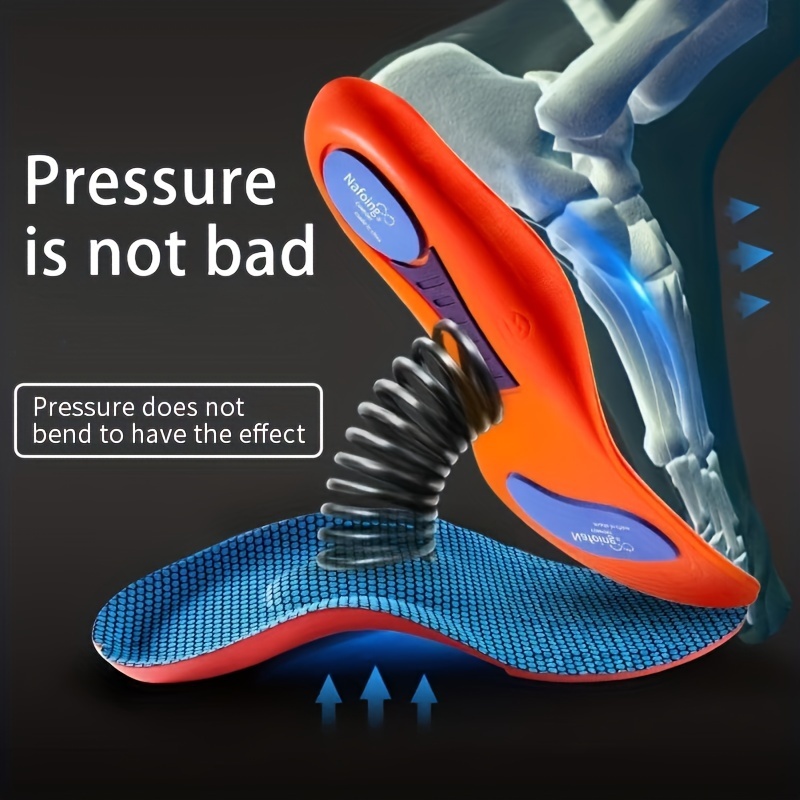 1pair New Sports Elasticity Insoles For Shoes, Shock Absorption Breathable Comfortable Running Insoles