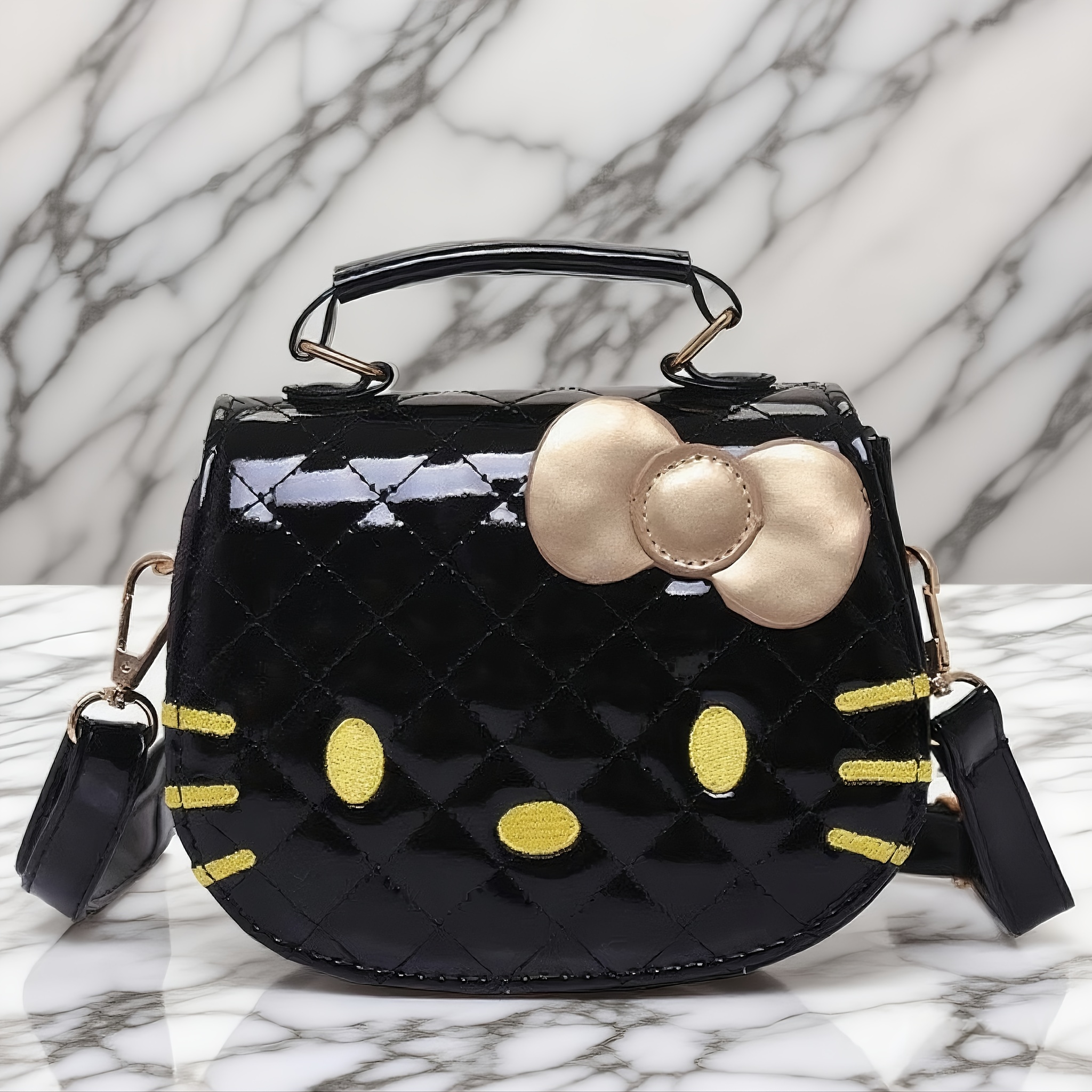 TEMU 1pc Hello Kitty Women' Crossbody Bag With Adjustable Strap & Zipper Closure - Cute Purse Suitable For Birthday Gifts, & , Iconic Hello Kitty
