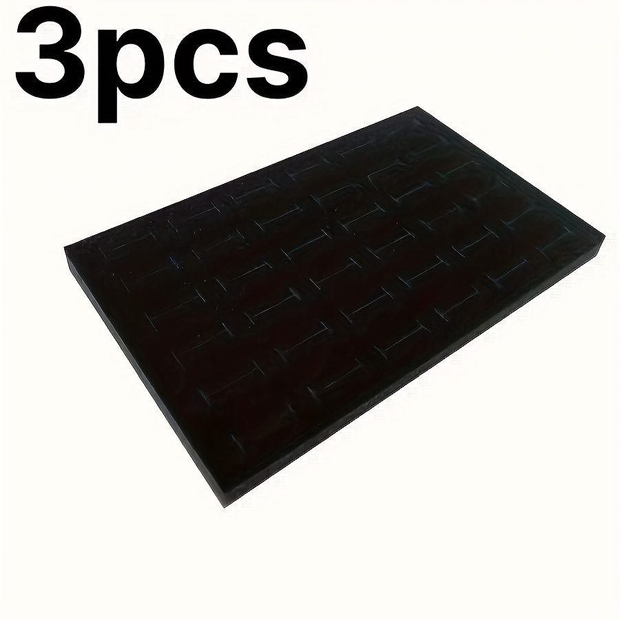 1pc/3pcs 36-bit Holes To 100-bit Holes Black Sponge Pads Ring Stud Earrings Sponge Liner Sponge Tray