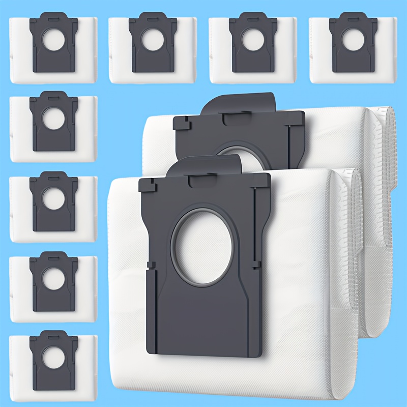 TEMU 10pcs Dust Bags For Robot Vacuums - Compatible With S10pro Ultra, L10s Pro, X30 Ultra, X40 Master, X40 Ultra, X40pro Ultra, L40 Ultra Models -