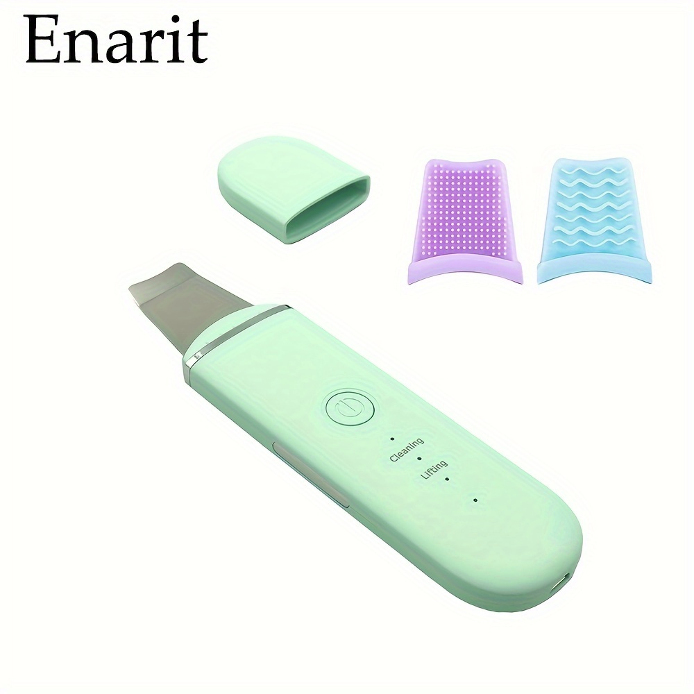 

Enarit Skin Scrubber, Rechargeable Massage Cleanser With 2 Silicone Sleeves, Facial Skin Deep Cleansing Tool, Facial Cleansing Skin Care Beauty Meter, Gift For Women