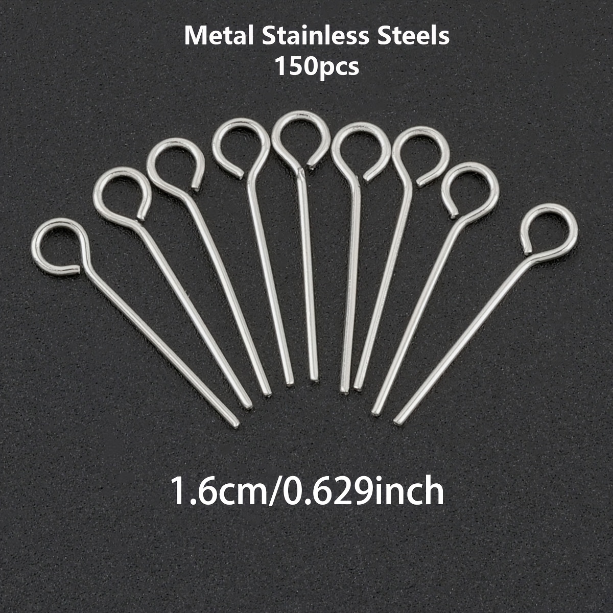 150pcs DIY Stainless Steel Jewellery Making Head Pins