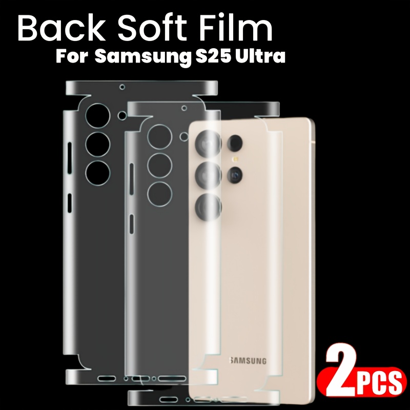 

2pcs Matte Back Film Suitable S25 Ultra S25 Plus, Automatic Repair Screen Protector, Full Coverage Protective Film.