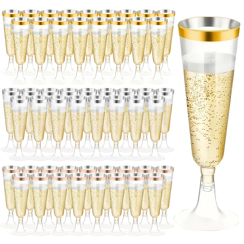 Herbruikbare champagne glazen - set van 6