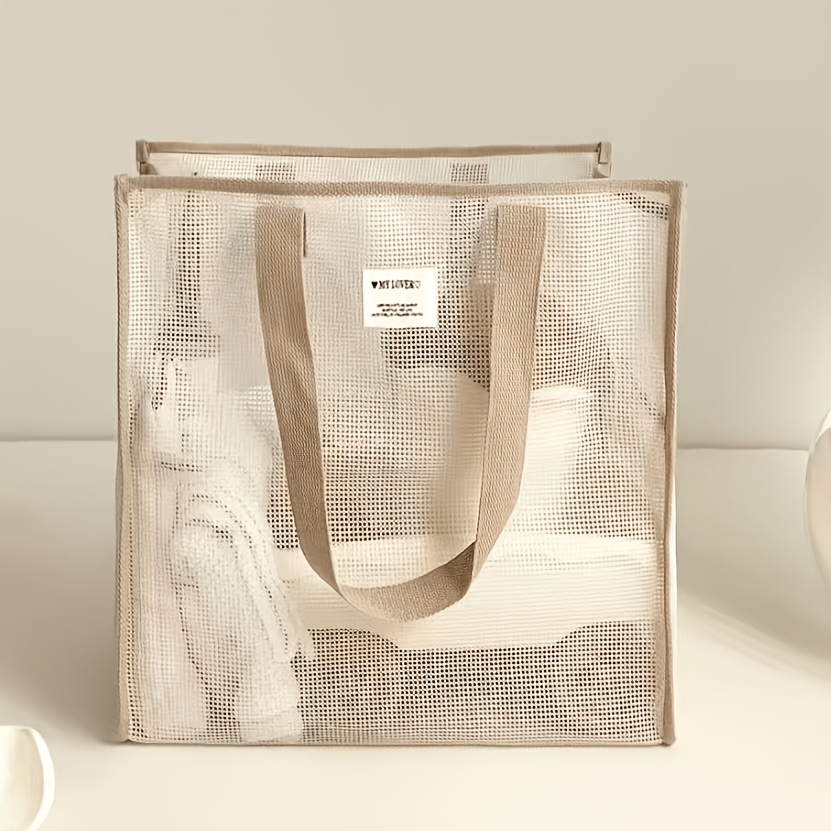 E-shop Freizeit-Strandtasche für den Außenbereich mit großem Fassungsvermögen, Aufbewahrungstasche für Sommer-Schwimm- Fitnessausrüstung, tragbare