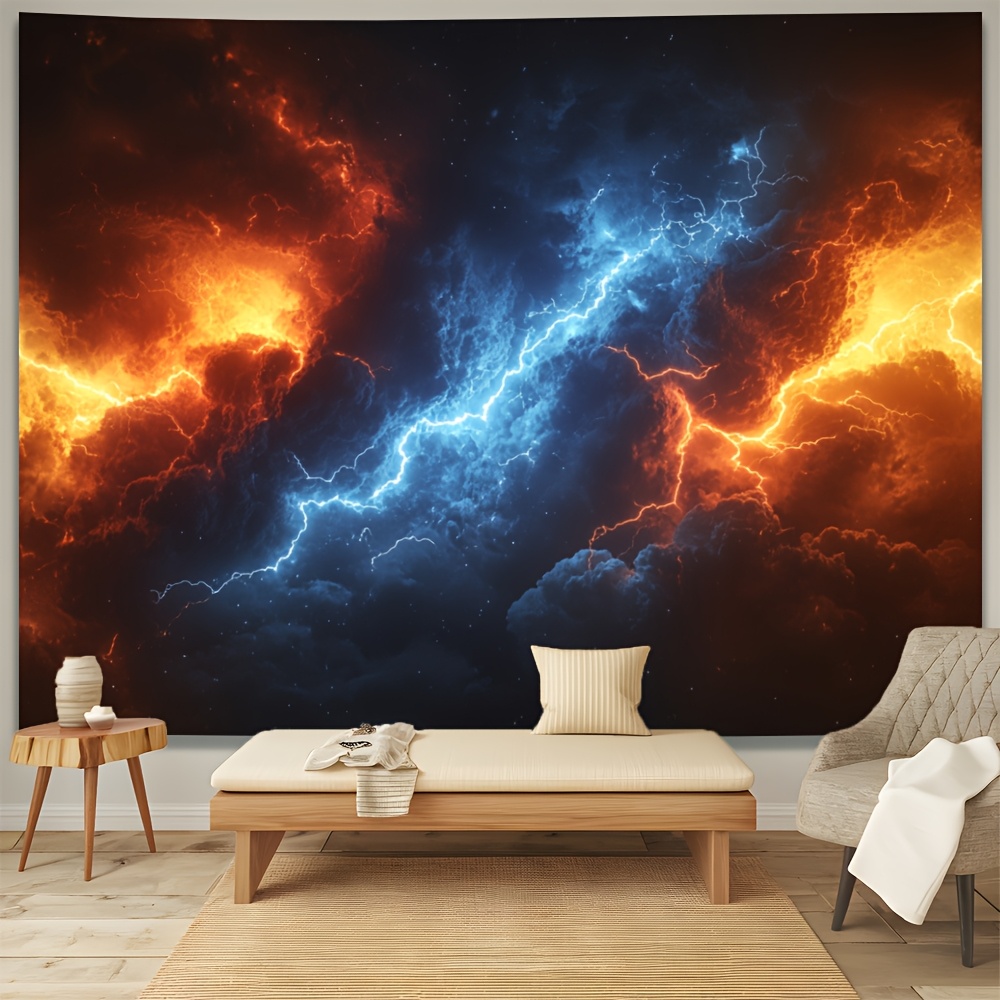 lebendige rote blaue blitzsturm tapete dramatische - Temu Austria, image size:1000x1000