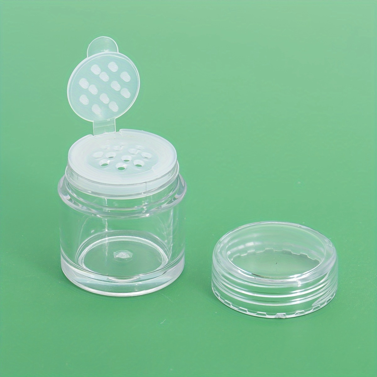 Image of 1pc 5g Transparent Plastic Loose Powder Box Eyeshadow Honey Powder Bottled Trial Portable Travel Bottled Cosmetic Packaging Materials