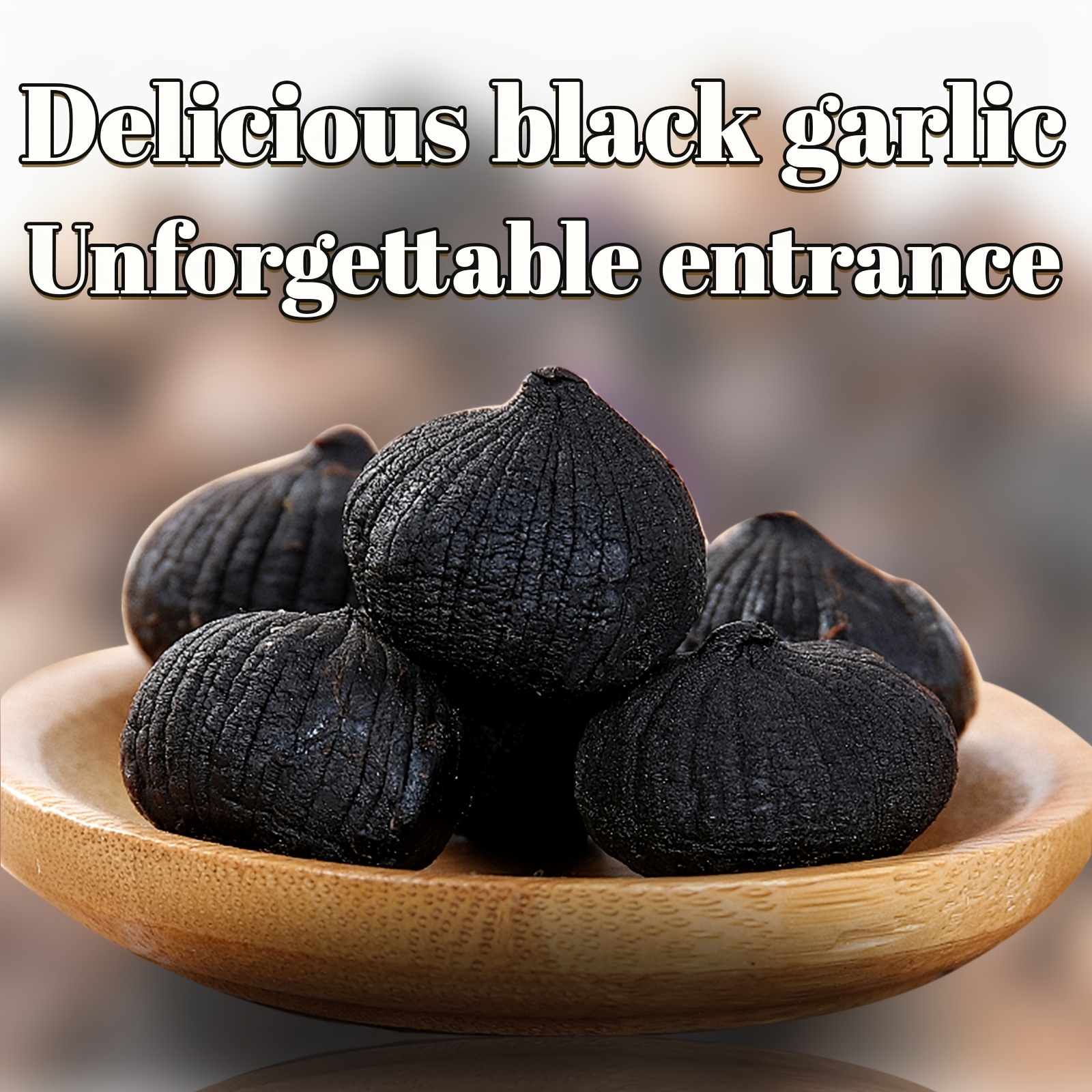 110g Canned Large Granular Black Garlic Single-Headed Ready-to-Eat Healthy Seasoning