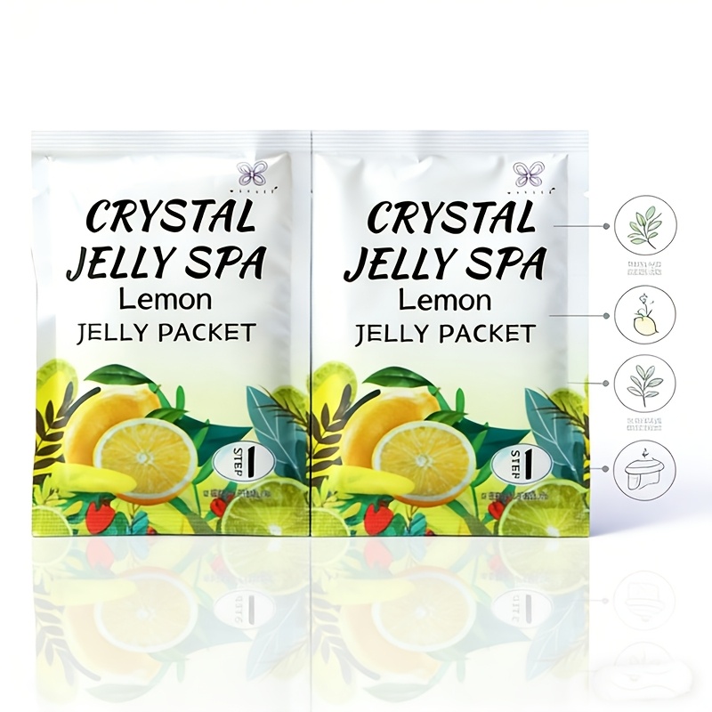 TEMU Jelly Spa Foot, 1-0, , Foot Salt Bath, For Foot Care, 4 Flavors Lavender, Rose, Lemon, Bath, Gentle Exfoliation, Winter Foot Soak Moisturizing,