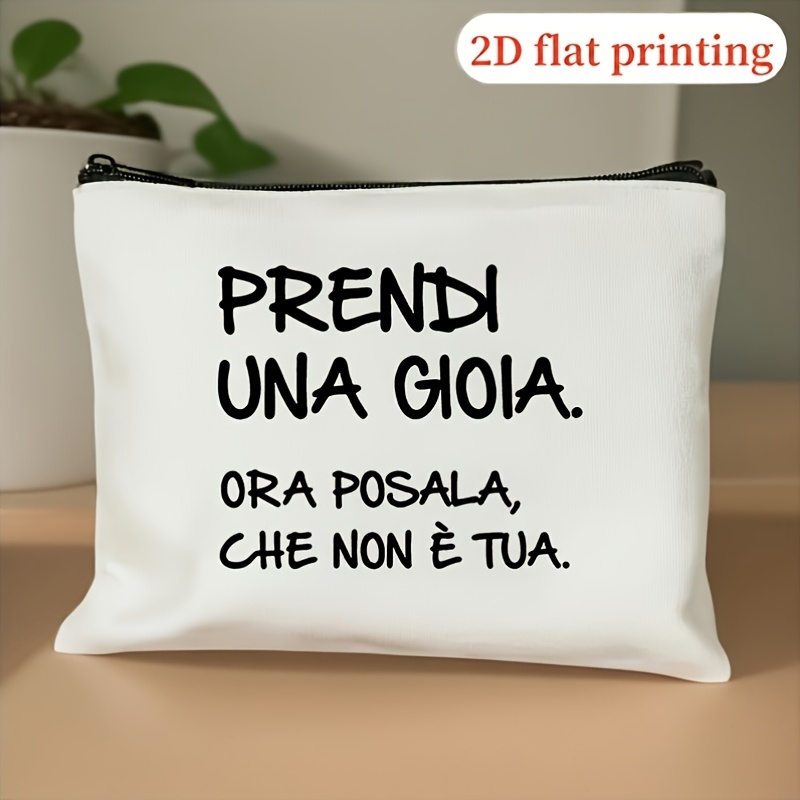 TEMU Borsa da trucco in sarcastico, regalo umoristico per il fine