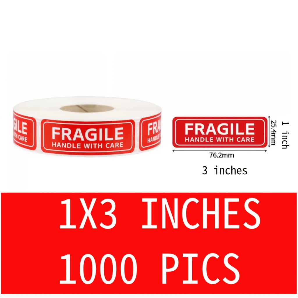 

1000 Pics Per Roll Stickers For Shipping And Moving Boxes, Cartons, Packages, Packaging