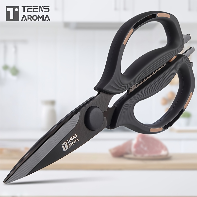 TEMU Powerful Scissors - Comfortable To Handle, Durable In Structure, Suitable Cutting Of Poultry, Seafood, Etc., Household Kitchen Scissors, Office Scissors, Tailor Scissors, Scissors,