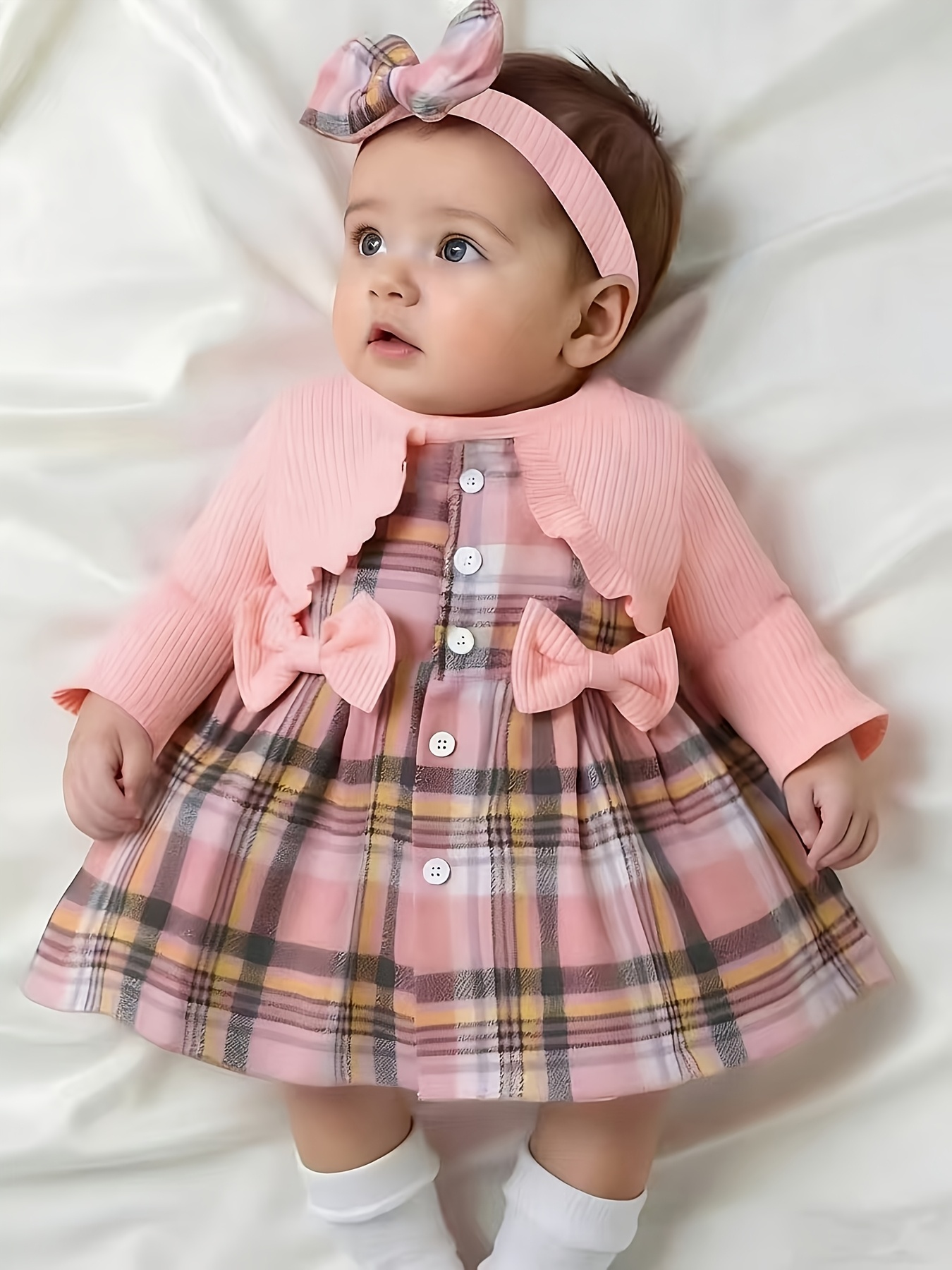 fall baby dresses Nadia Satin Floral Print Dress