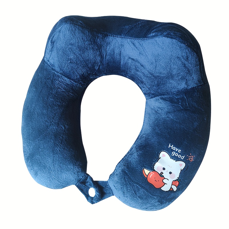 E-shop Nackenkissen U-förmiges Nackenkissen Cervical Kissen Cartoon Nickerchen Kissen PP Niedliches U-förmiges Kissen Reise Nickerchen Kissen