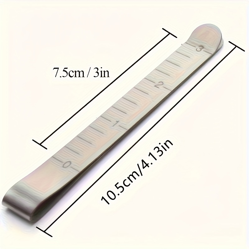 TEMU 1 ud. Clips de costura, clips de dobladillo de metal, regla de medición de 3 pulgadas, suministros de acolchado, clips de tela, marcadores de ,