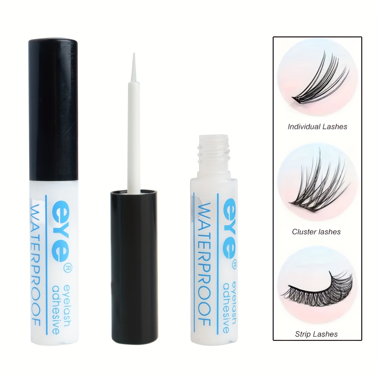 4pcs/2pcs/1pc Pack Eyelash Glue Long-lasting And Durable Strong Adhesive With Applicator Brush Lash Glue Perfectly Lengthen And Thickens Your Eyelashes