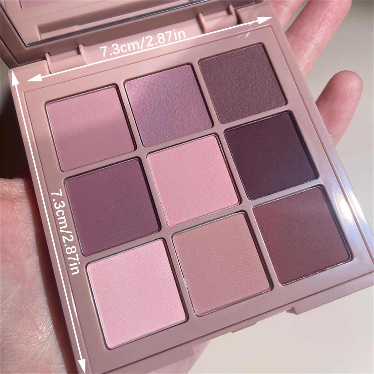 9 color nude brown eyeshadow palette   long lasting matte shimmer     plant based formula for stunning  