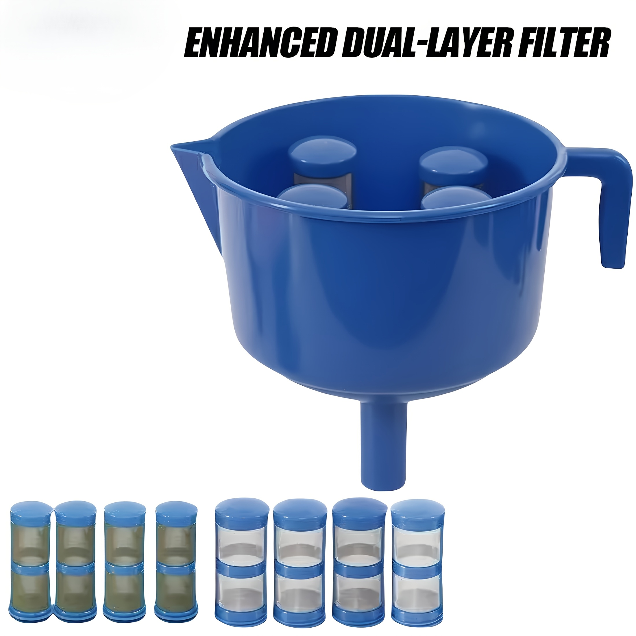 E-shop Hochleistungs-Doppelwandiger Diesel/Benzin Kraftstoff-Wasserabscheider Filter mit Mehrschicht-Filtrationssystem, Wasser-/Öl-Trennung und