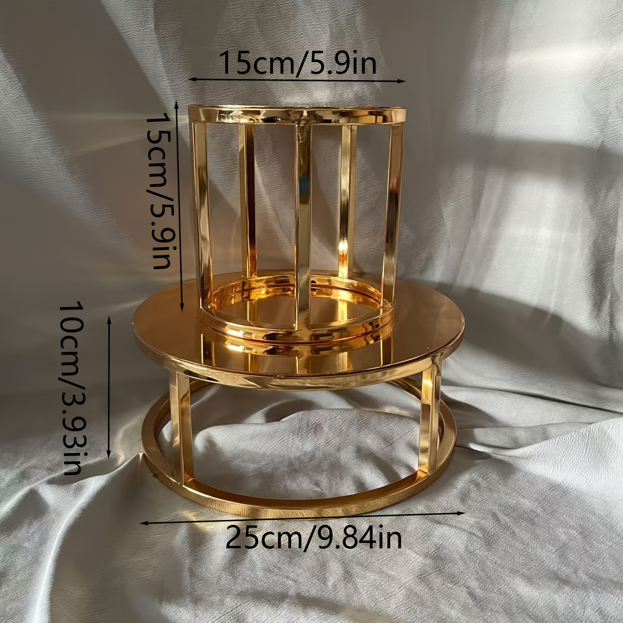 QUARKZMAN 100 Stück Runde Papierdeckchen Gold – 26,5 Cm Spitzen-Dekoration Für Teller, Kuchen, Partys Und Hochzeiten