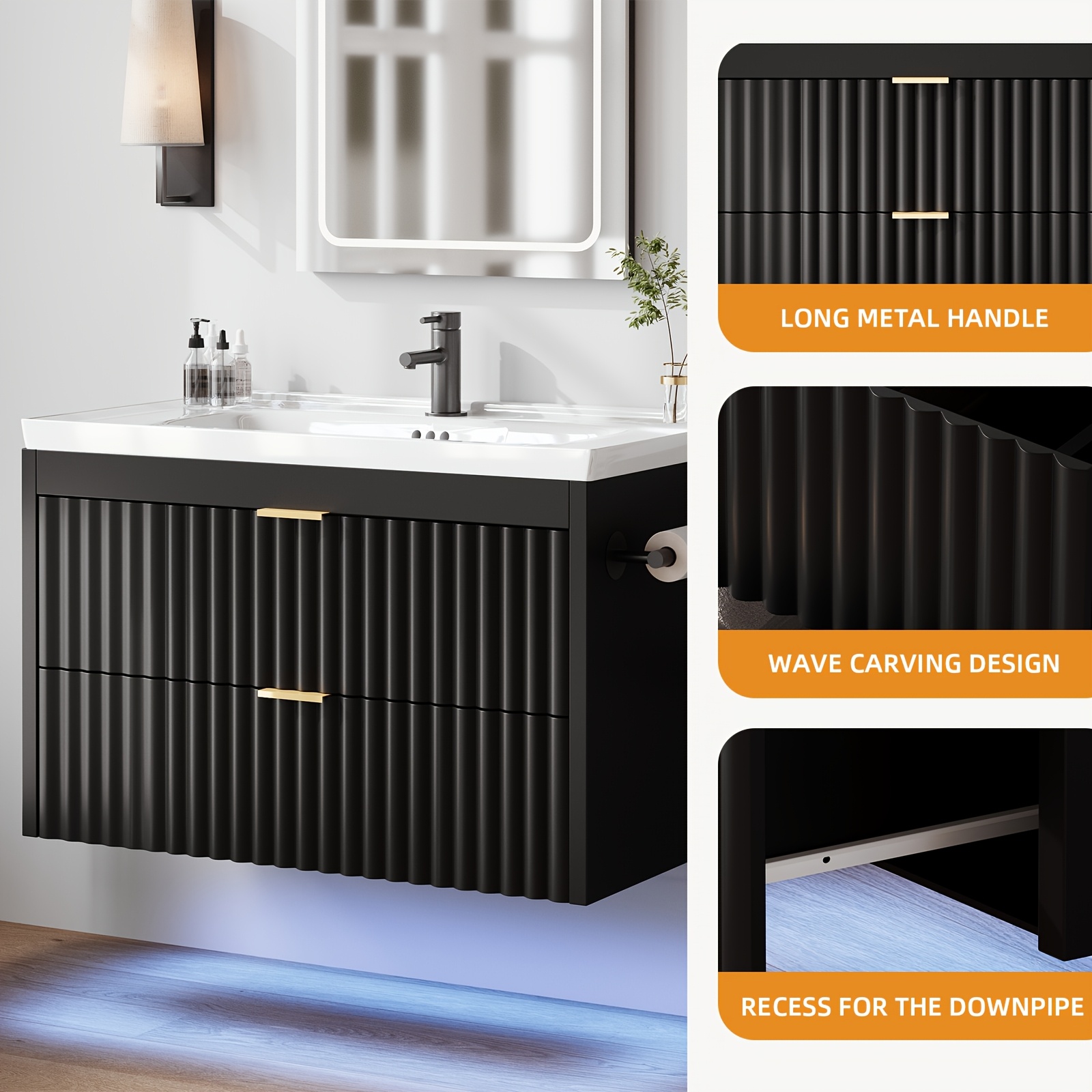 Bathroom Sink Cabinet with LED