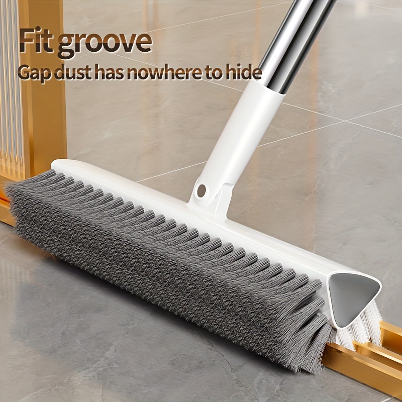 Newly Upgraded Long-Handled Floor Cleaning Brush, Featuring a Rotating V-Shaped Double-Sided Cleaning Brush. This Long-Handled Is Designed to Deep Into Low Gaps