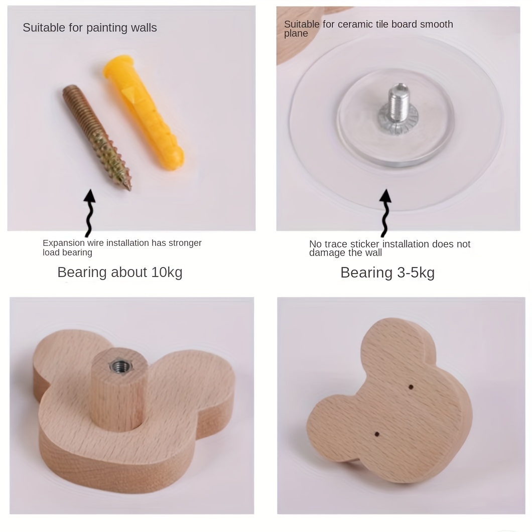 5pcs Wall Hook for Hanging Keychain Towel Hook Self-Adhesive Hooks