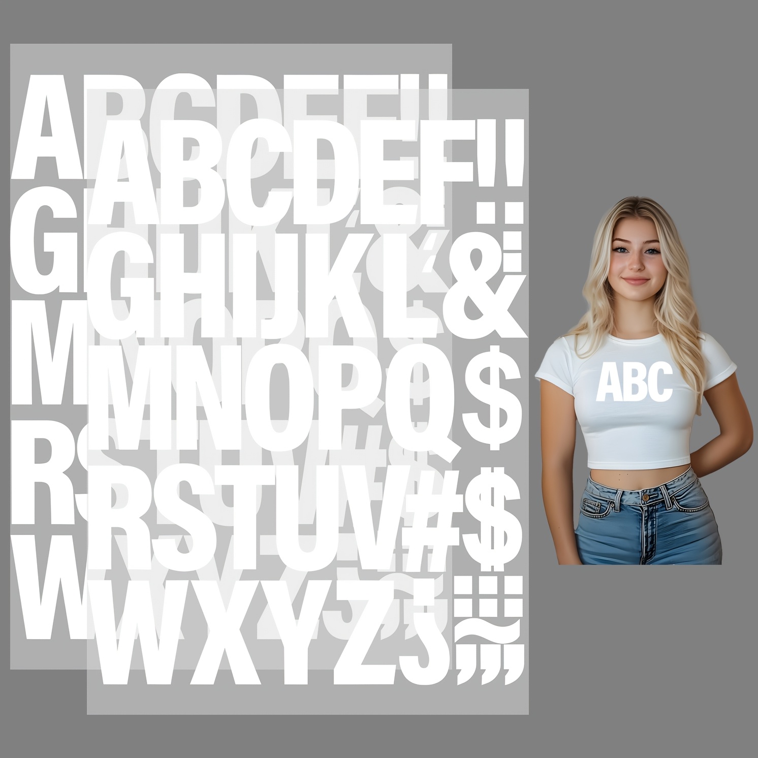 iron on fabric letters sold on Temu United States