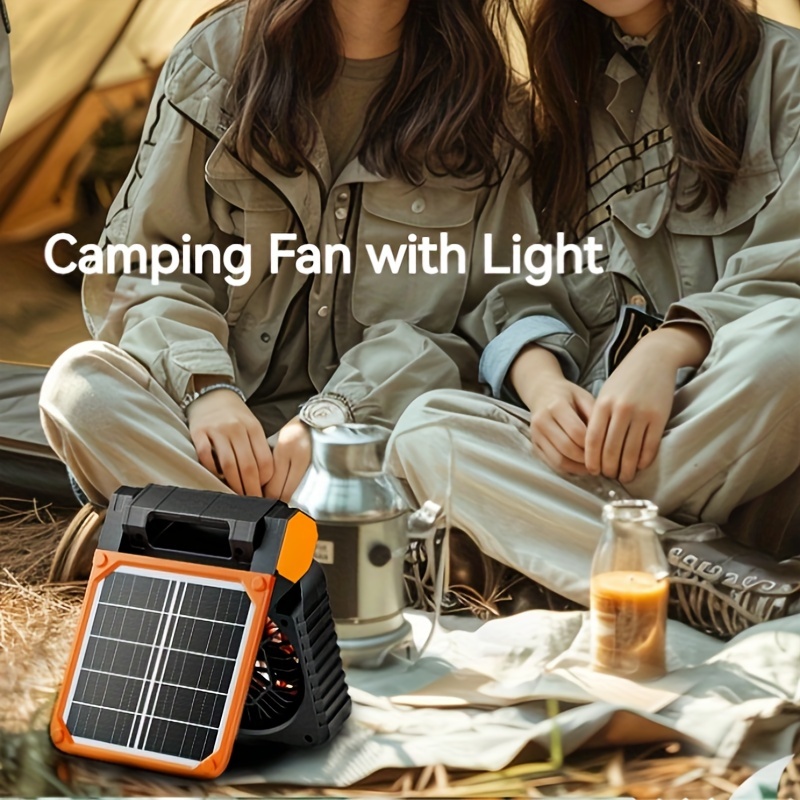 1 pièce ventilateur de camping solaire   fs99 avec lumière led, ventilateur dextérieur rechargeable, avec fonction antimoustique chauffante, parfait pour le camping en plein air, les voyages, les piqueniques, les barbecues livraison gratuite sur les articles expédiés depuis temu 7