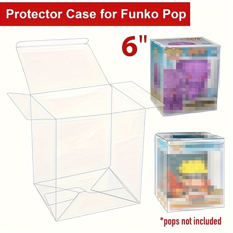 

1pcs Clear Plastic Pop For 6 In Collectibles Clear Box For 6" - Duty Display Case Locking Tab And Film - And Organization, , &