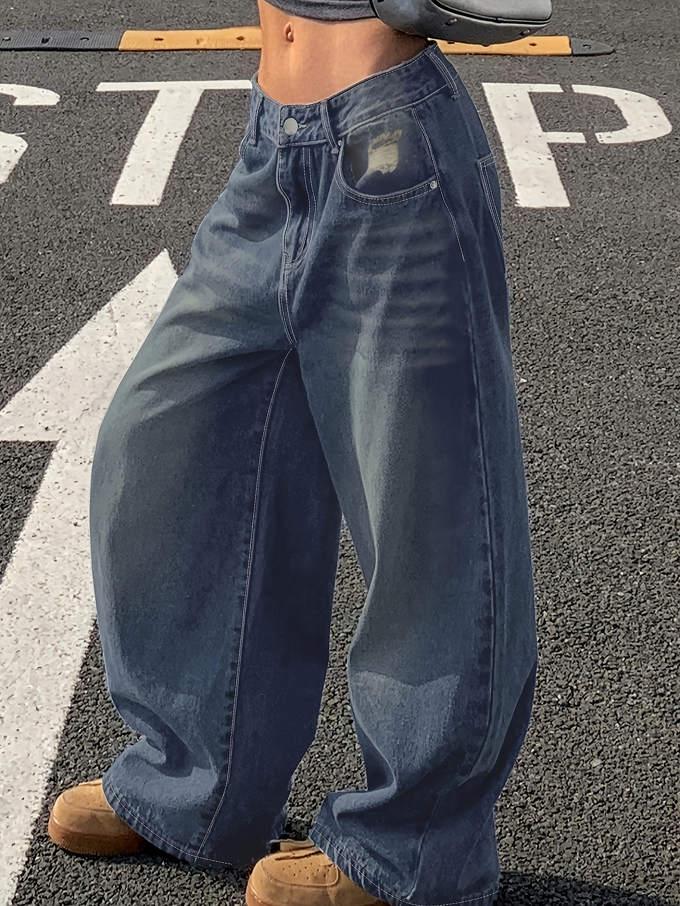 HOT Pantalones Anchos Pantalones Jeans Para Mujer Jeans