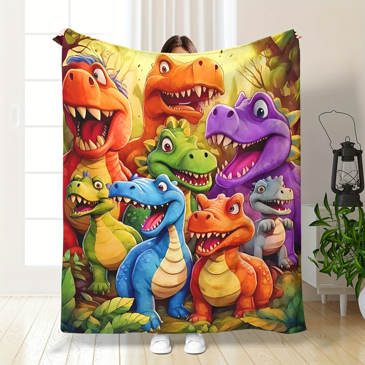 

Flannel Flannel Blanket Comfortable And Soft Dinosaur Cover Blanket Gift Blanket Air Conditioner Blanket