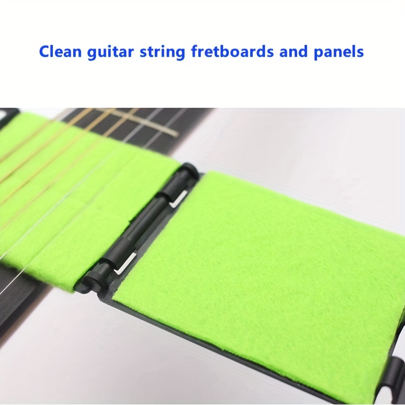 HOKE Guitar String and Fretboard Cleaner, Fret & Body Cleaning Tool with Soft Microfiber Cloth, Non-Abrasive for All Guitars