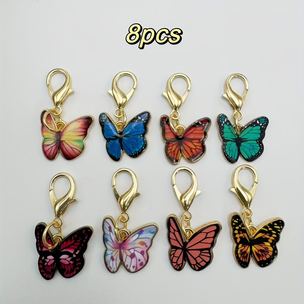 8pcs Of Drip Oil Shoe Buckles, Detachable Buckles, Shoe And Boot Additions, Shoe And Boot Decorations