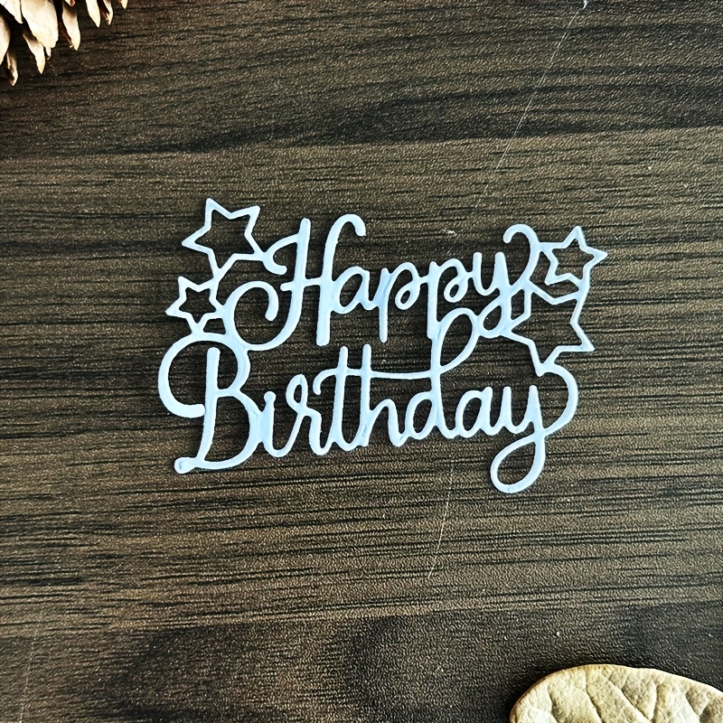 Stanzschablone Happy Birthday – Aus Stahl, Für Karten, Scrapbooking & Basteln