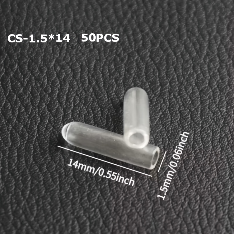 50pcs Clear Protective Caps, Dustproof High Temperature Resistant Protective Covers, Dust-resistant Caps For Hydraulic And , Test Tubes, Pipes