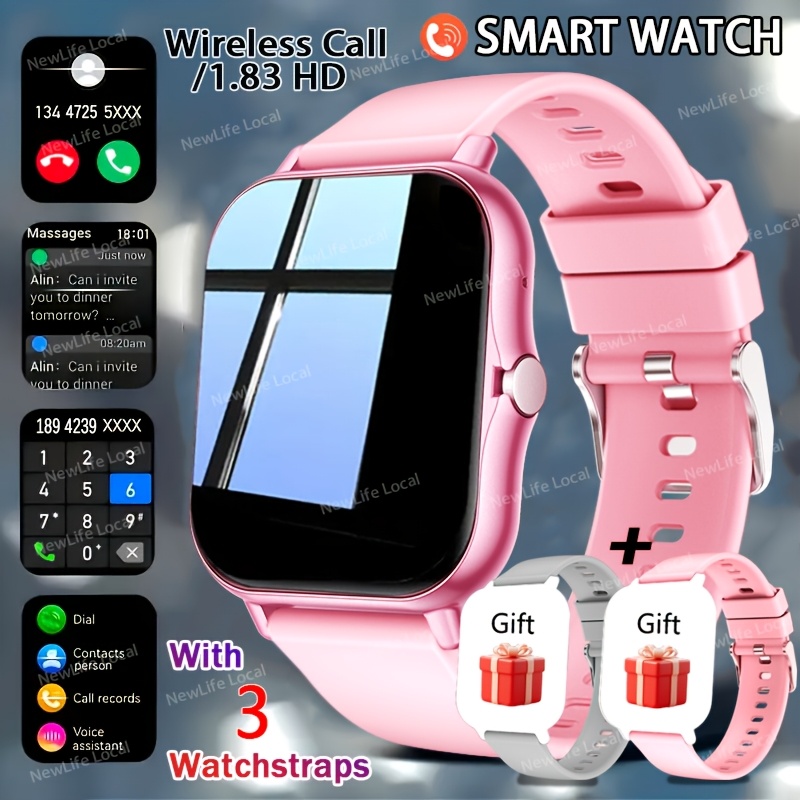 TEMU Smart Watch - Make Calls, Wireless Calling And Message Notifications, For , Usb Rechargeable, Multiple Sports , Activity Pedometer, Email