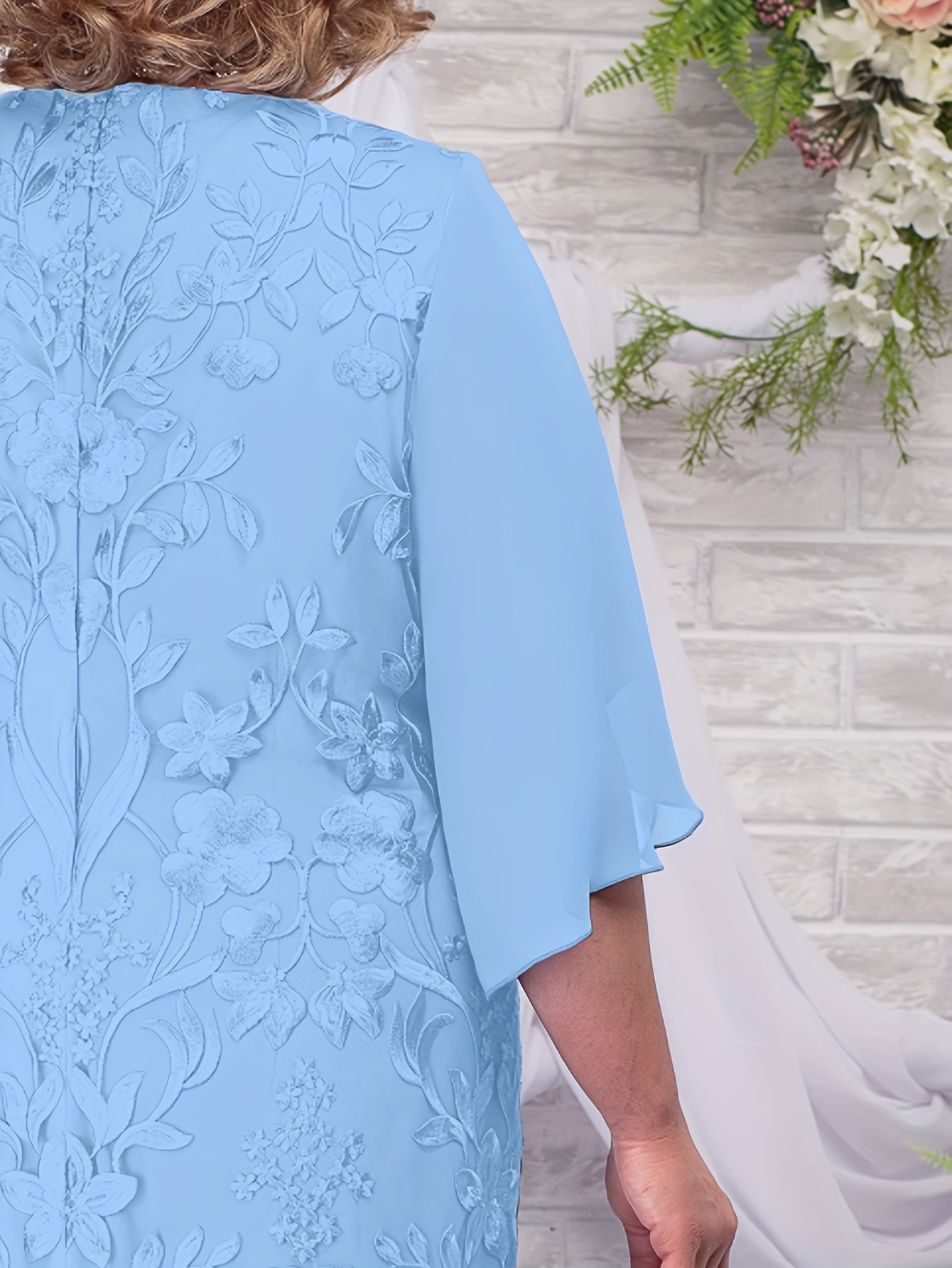 sachin and babi light blue dress Western Chantel Lauren Wedding Gowns