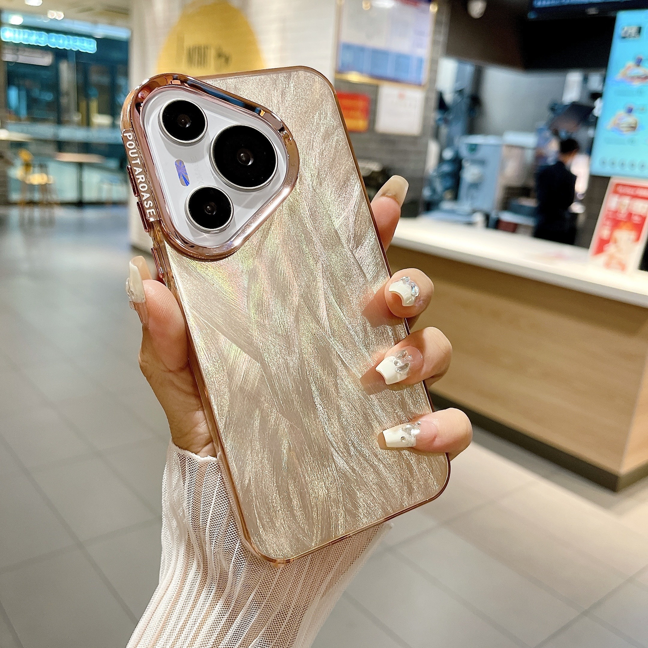Feather soft edge hard bottom case for Huawei Pura 70 70 Pro_voghion.com