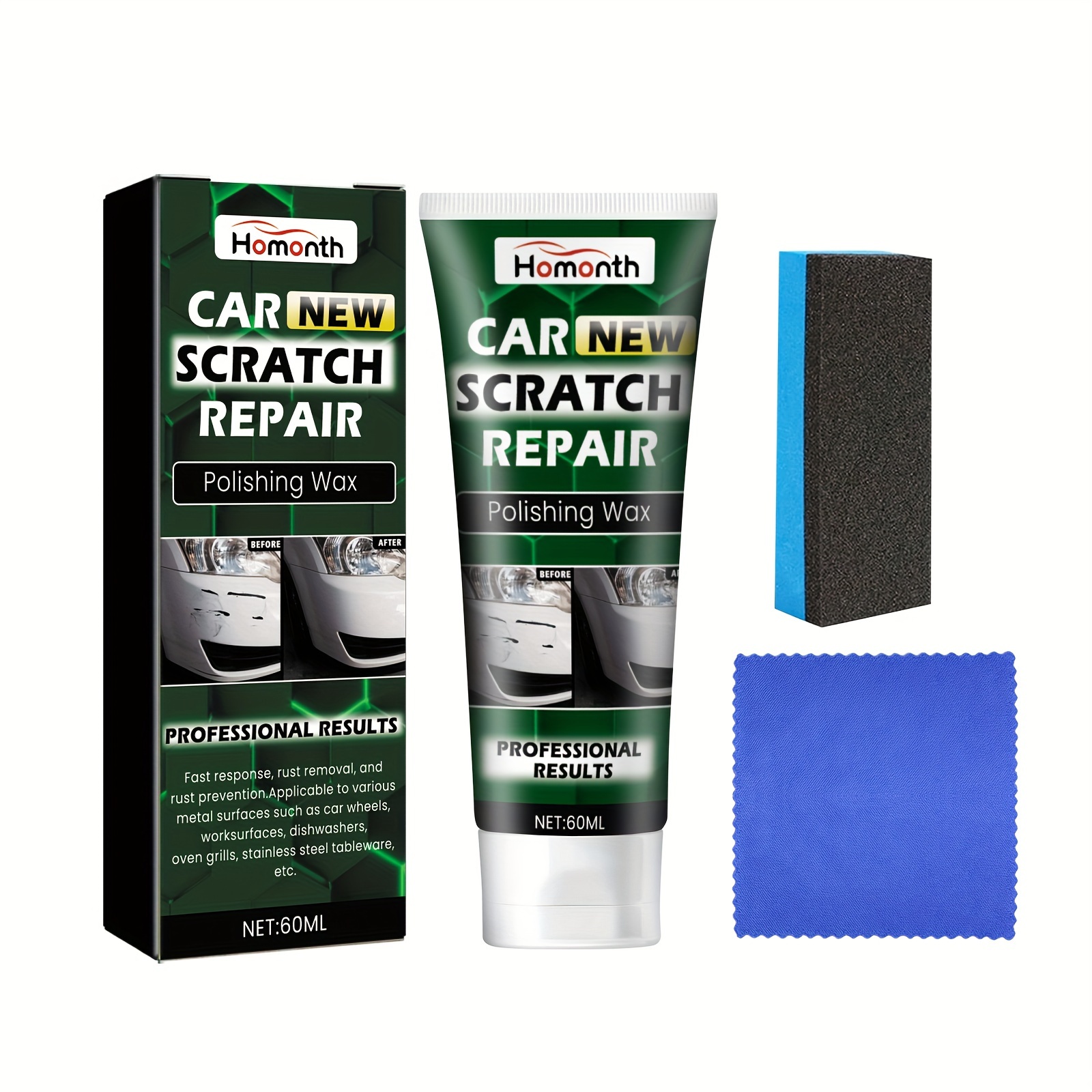 Homonth Car Scratch Repair And Renew Cleaner In One Liquid Car Care ...