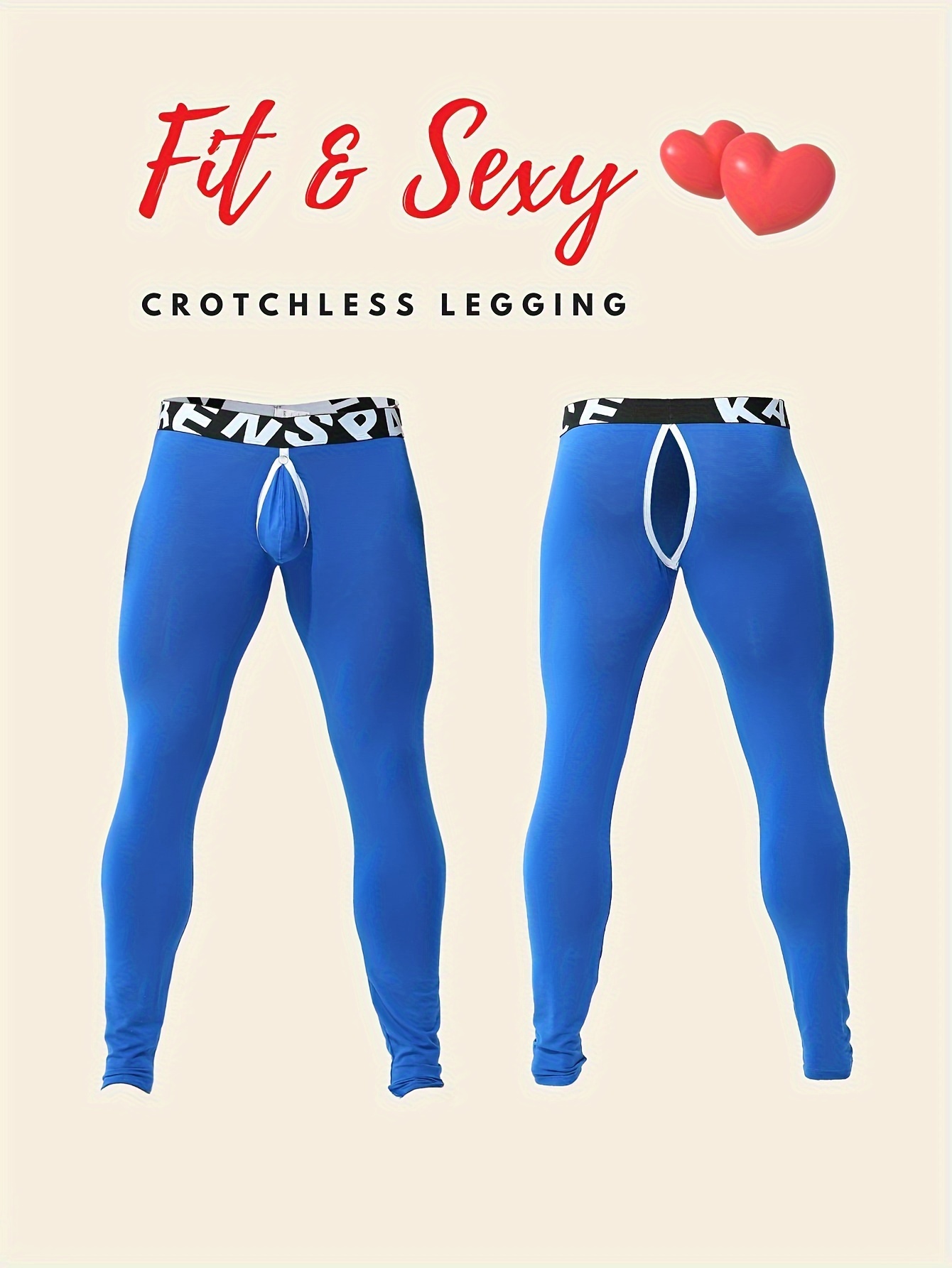 Best Deal for FEESHOW Mens Hollow Out Stretchy Crotchless Leggings