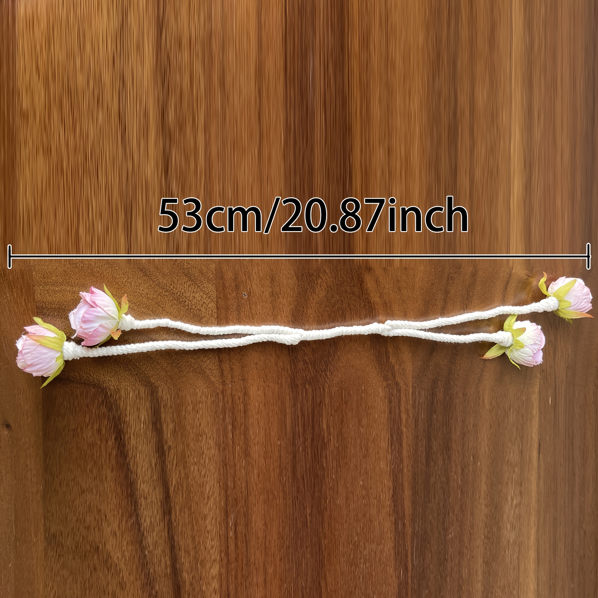 Image of 1pc Flower Curtain Tiebacks, Decorative Contemporary Style Curtain Buckles With Large Flower Designs, For Indoor And Outdoor, Christmas Decor