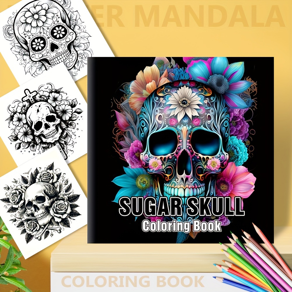 

1pc Mandala Coloring Book For Adults - 20+ Designs, Diy Rose And Patterns, Therapy, Perfect Gift For Birthdays And Holidays, Seasonal Craft Activity