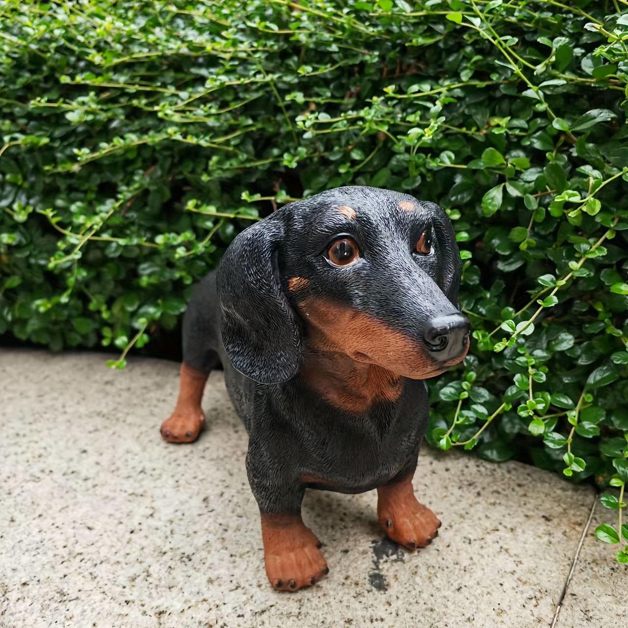Decorazione Da Giardino In Vetro A Forma Di Cane Bassotto – Fatto A Mano, Marrone, Dimensioni 6x1,5x2,5 Cm