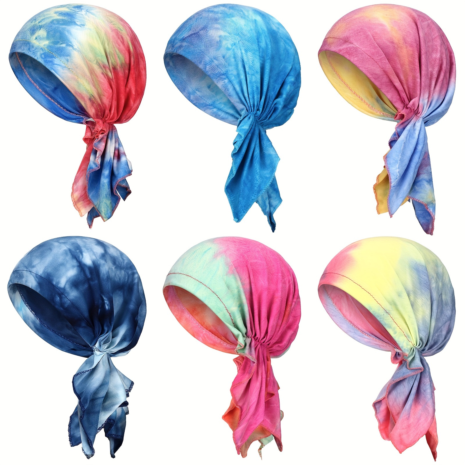 

6 Pcs For Women Turban Scarves Loss For Running ( , )